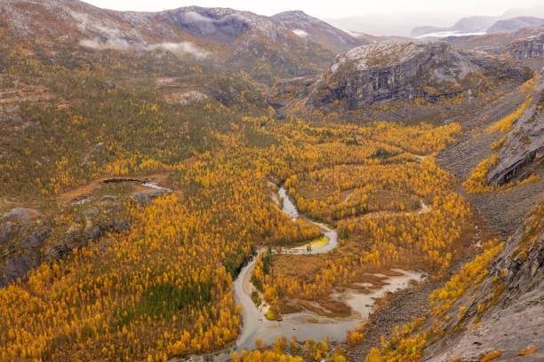 Rago national park in autumn, beautiful seasonal colours.