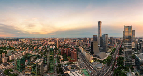 istock The magnificent and beautiful skyline of Beijing under the setting sun 1731299255