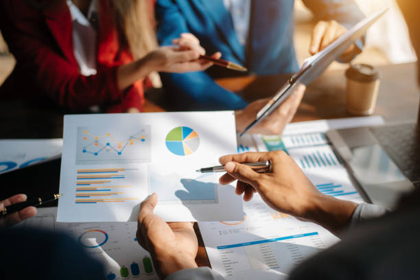 istock Business managers crew working with new startup project working Planning and Brainstorming Strategies of Colleagues and  digital tablet, laptop 1731320192
