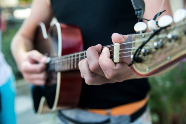 istock A musician plays a stringed instrument. Close up photo. 1731325327