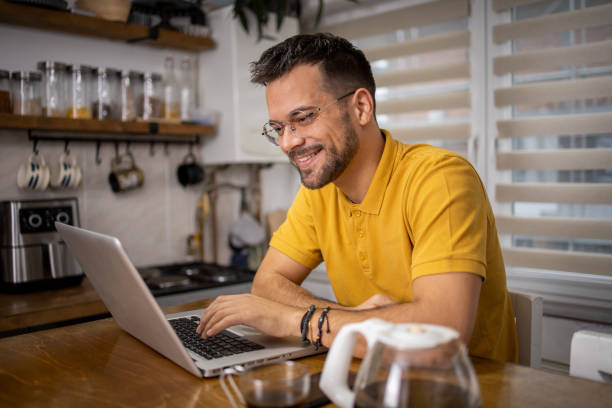 istock Young businessman is working on a laptop 1731330631