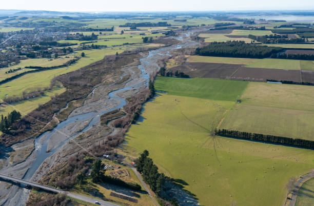 istock Flight Over The Canterbury Plain, New Zealand 1731343889