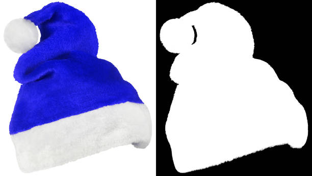 istock Santa Claus blue cap isolated on white 1731356646