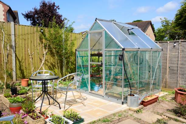 istock New modern polycarbonate hybrid greenhouse, UK. 1731357189