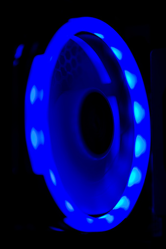 Blue circular light