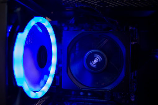 Blue light and computer fan
