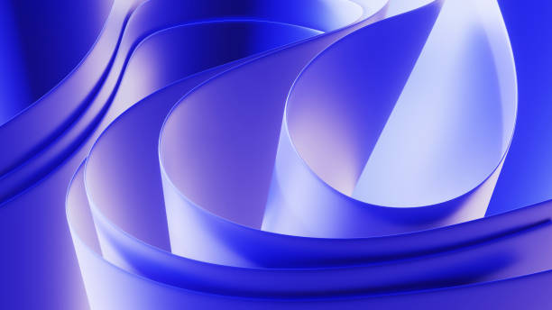 istock 3d render, abstract modern blue background, folded cloth macro, fashion wallpaper with wavy layers and ruffles 1731365452