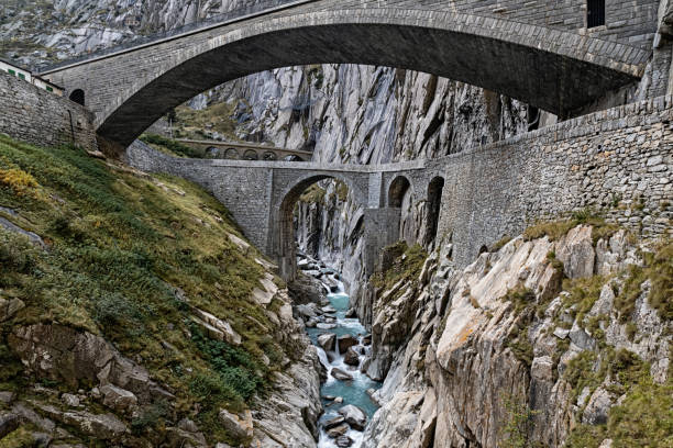 Teufelsbrucke in Andermatt, Switzerland