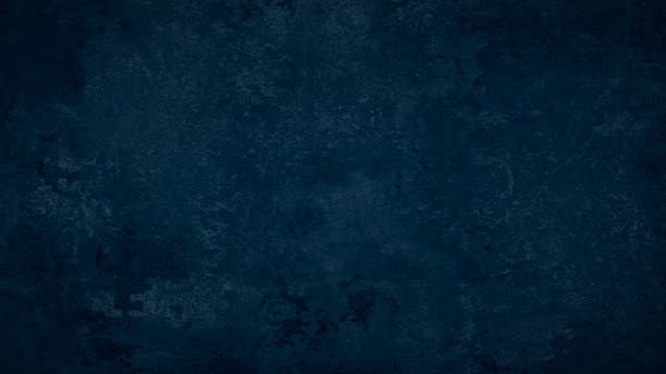 istock Beautiful  abstract grunge decorative navy blue dark stucco wall background, art rough stylized texture web banner with space for text 1731377359