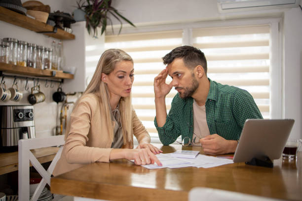 istock Young couple is planning a household budget 1731394635