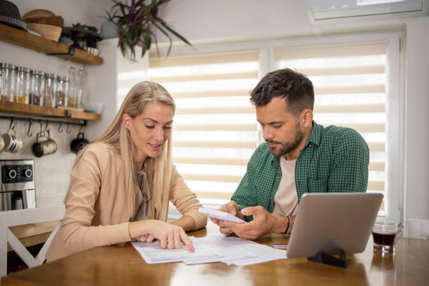 istock Young couple is planning a household budget 1731394649