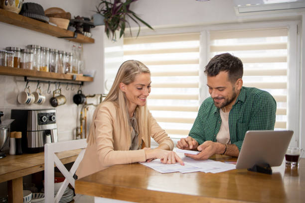 istock Young couple is planning a household budget 1731395165