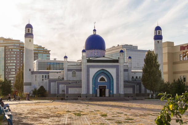 Atyrau, Kazakhstan (Qazaqstan), 04.09.2023 - Imangali Mosque in Atyrau