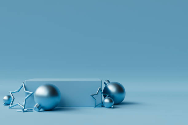 istock Blue Christmas Background With Copy Space 1731425125