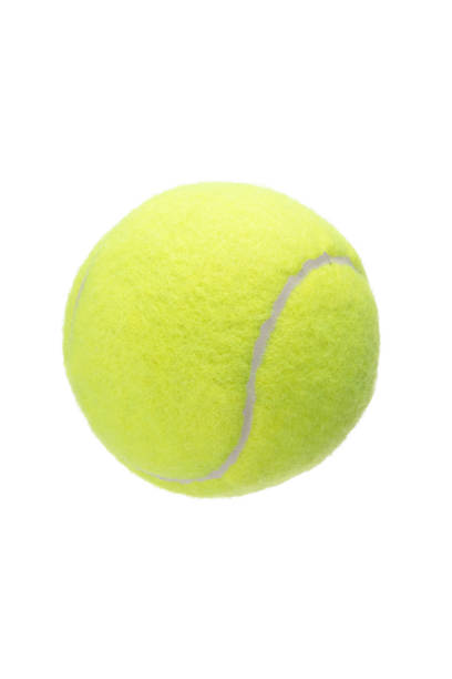 istock Yellow tennis ball on a white background 1731427927