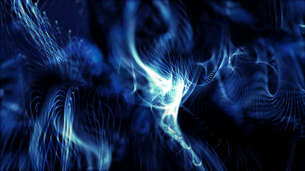 istock Abstract particles background. 3d render with depth of field 1731442431