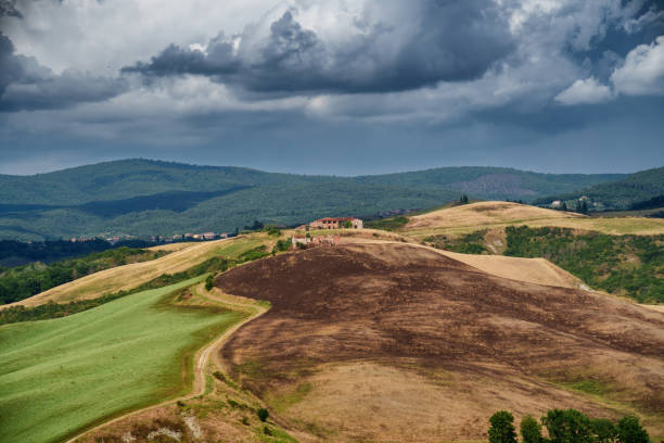 istock Rural landscape in Val d Orcia, Tuscany, at summer 1731448838
