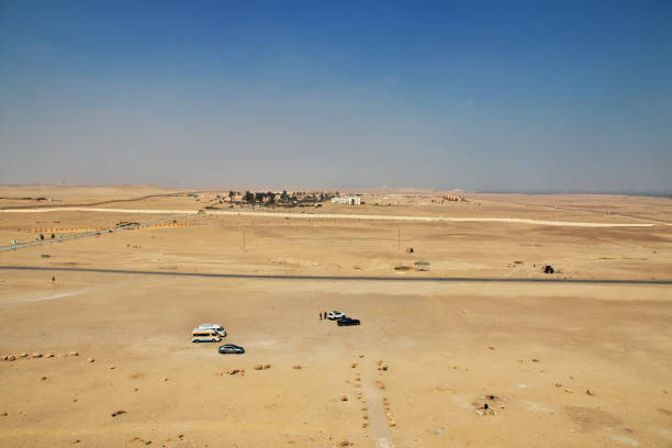 이집트의 사하라 사막 dahshur의 피라미드 - snofru 뉴스 사진 이미지