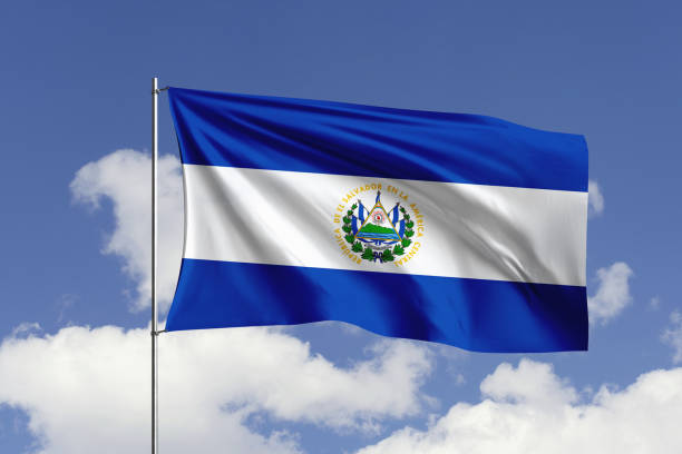 istock El Salvador flag fluttering in the wind on sky. 1731492557