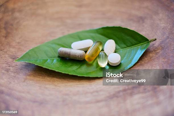 Natural Supplements Stock Photo - Download Image Now - Nutritional Supplement, Vitamin, Nature