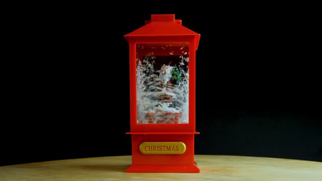Electric Christmas Toy - Snowflakes Fly Around Santa Claus.