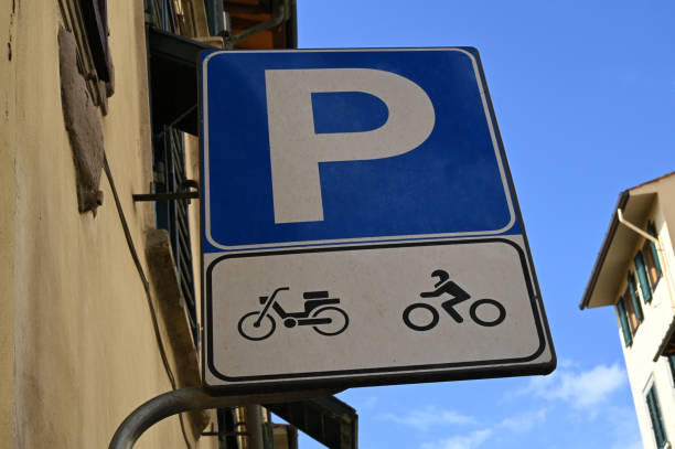 istock Parking for mopeds and motorcycles 1731512145