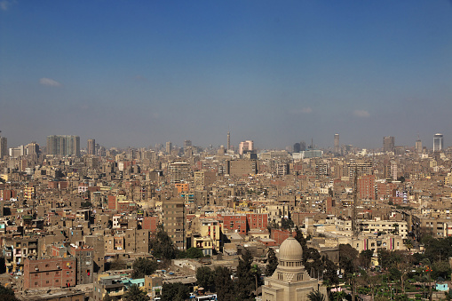 The view of Cairo center, Egypt