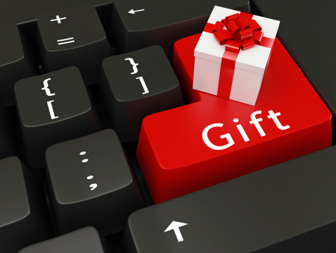 Gift Box  with clipping path