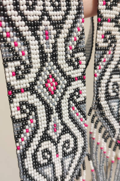 istock Beaded neck ornament, traditional ethnic necklace 1731529827