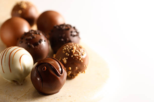 Truffles Chocolate truffles. chocolate truffle stock pictures, royalty-free photos & images