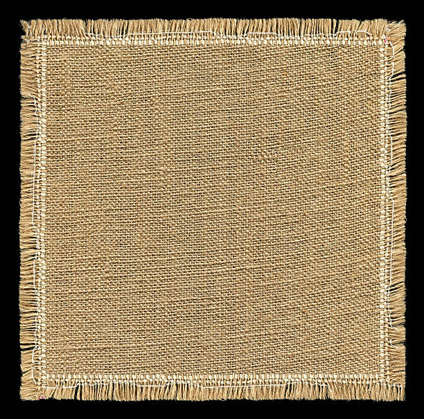 juta tekstura z pełną klatkę - textile burlap sewing patch zdjęcia i obrazy z banku zdjęć