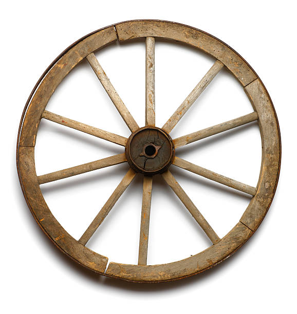 荷馬車の車輪 - wagon wheel ストックフォトと画像