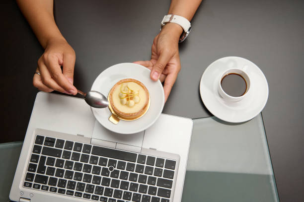 istock Food and drink. Coffee break. Business and technologies 1731541019