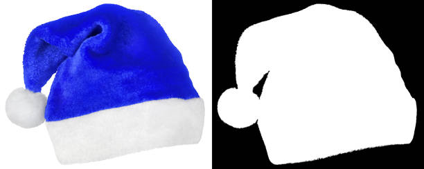 istock Santa Claus blue cap isolated on white 1731555434