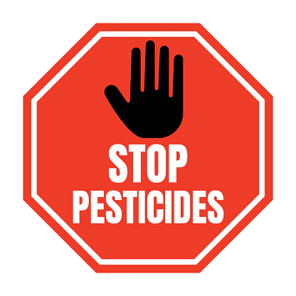 Stop pesticides symbol icon
