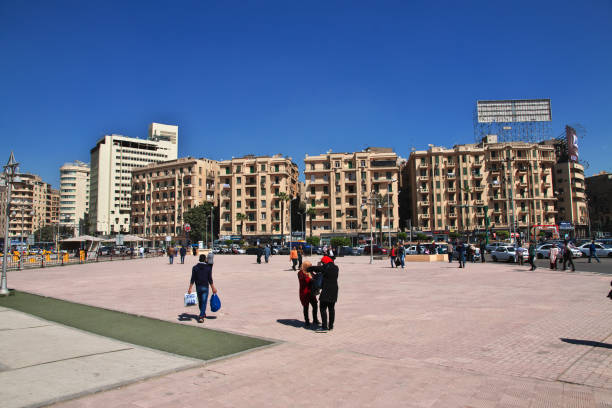 Cairo, Egypt - Marhc 5, 2017. Tahrir square in Cairo, Egypt