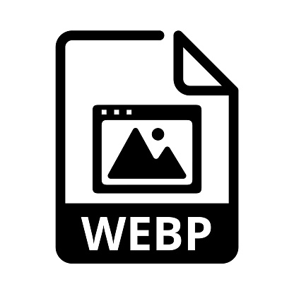 WEBP File Icon. Vector File Format. Web File Extension Modern Flat Design