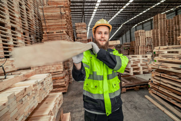 istock Determined woodworker measures, shapes, and balances wood with precision using hand and power tools 1731626688