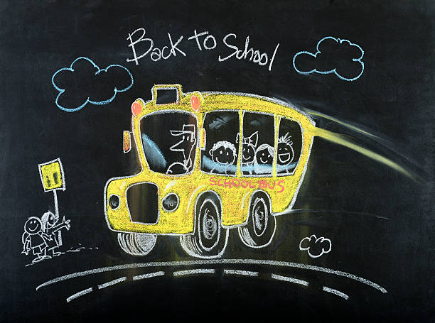 autocarro escolar desenho - preschooler childhood outdoors cheerful imagens e fotografias de stock