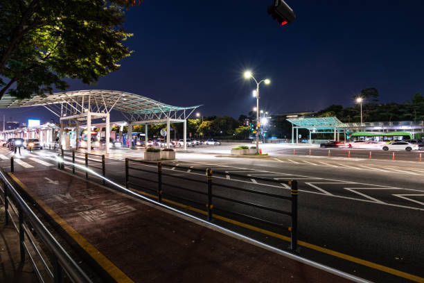 istock Bus station at night 1731665289