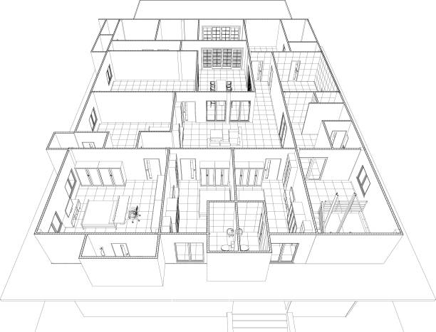 3D illustration of residential project