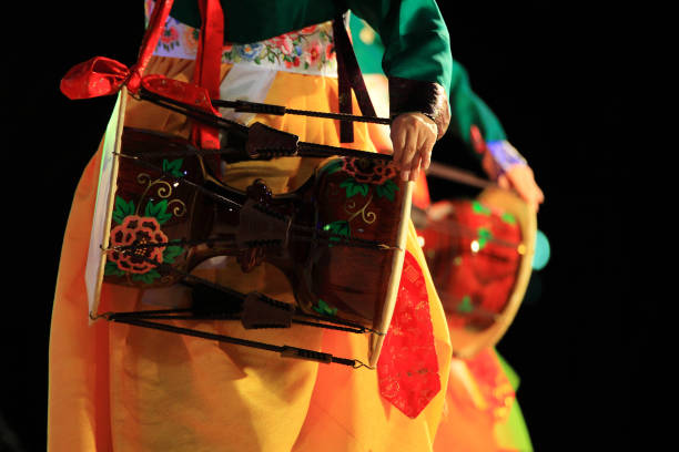 Korean traditional dance janggu dance