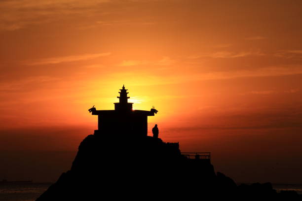 Sunrise Scenery in Busan Orangdae, Korea