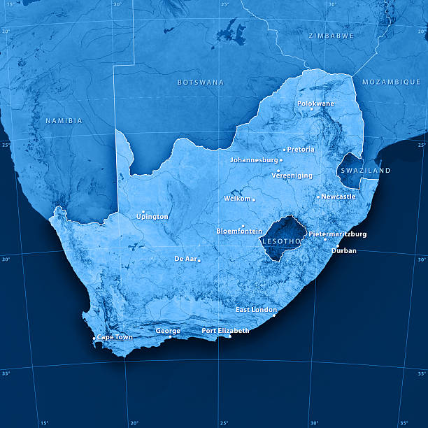 istock South Africa Topographic Map 173169428