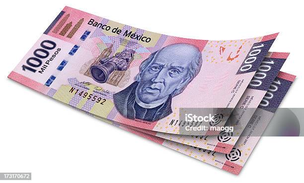 One Thousand Mexican Pesos Banknotes Stock Photo - Download Image Now - Mexico, Mexican Pesos, Paper Currency