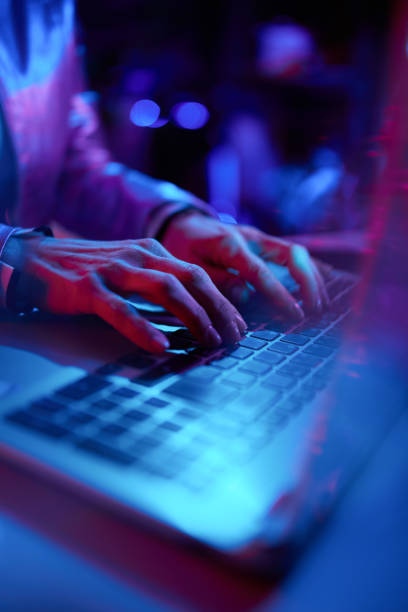 istock Closeup on woman using laptop in office 1731709765