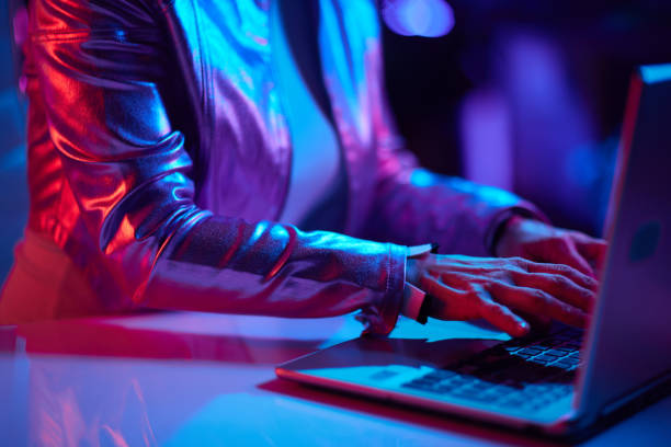 istock Closeup on woman with laptop 1731710298