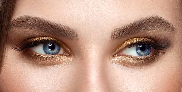 istock Beautiful female eyes with long eyelashes 1731726162