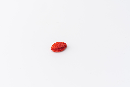 Red caviar isolated on a white background. High quality photo