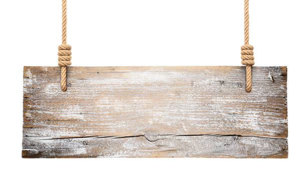 istock Wooden sign hanging on a rope 1731768972